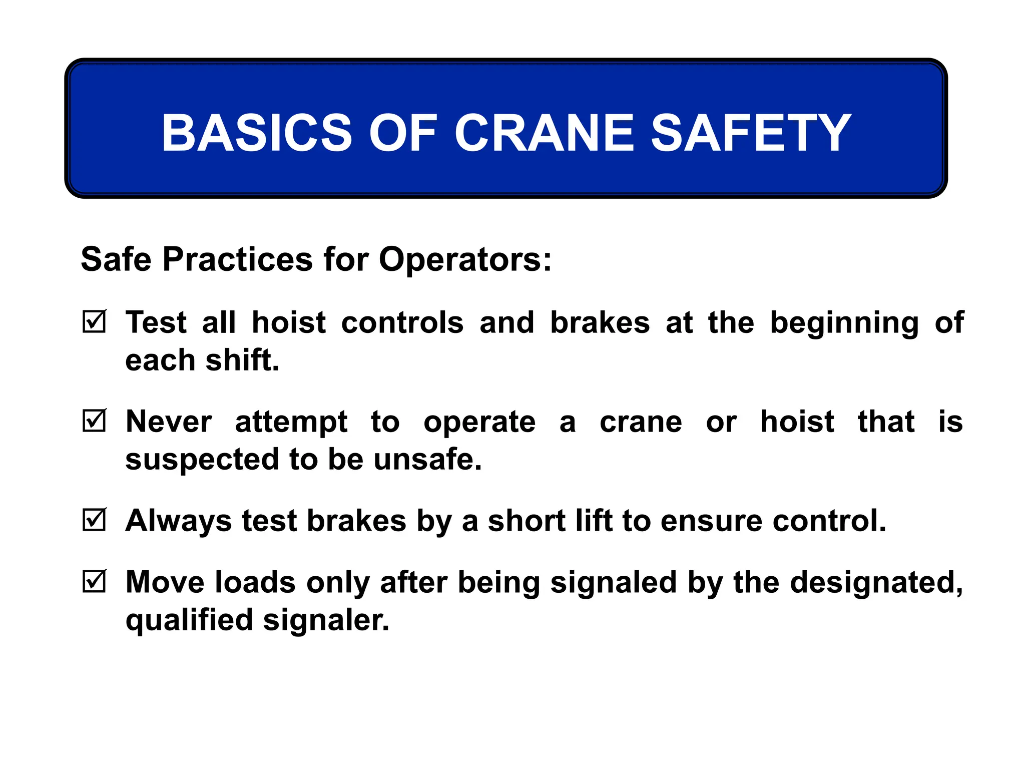 Basic Crane Operations Crane_&_Sling_1.ppt EDUCATION ON EOT CRANE | PPT