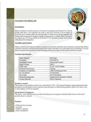 Crane spare electrical