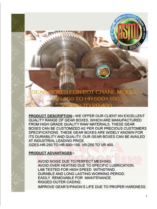 Crane spare mechanical