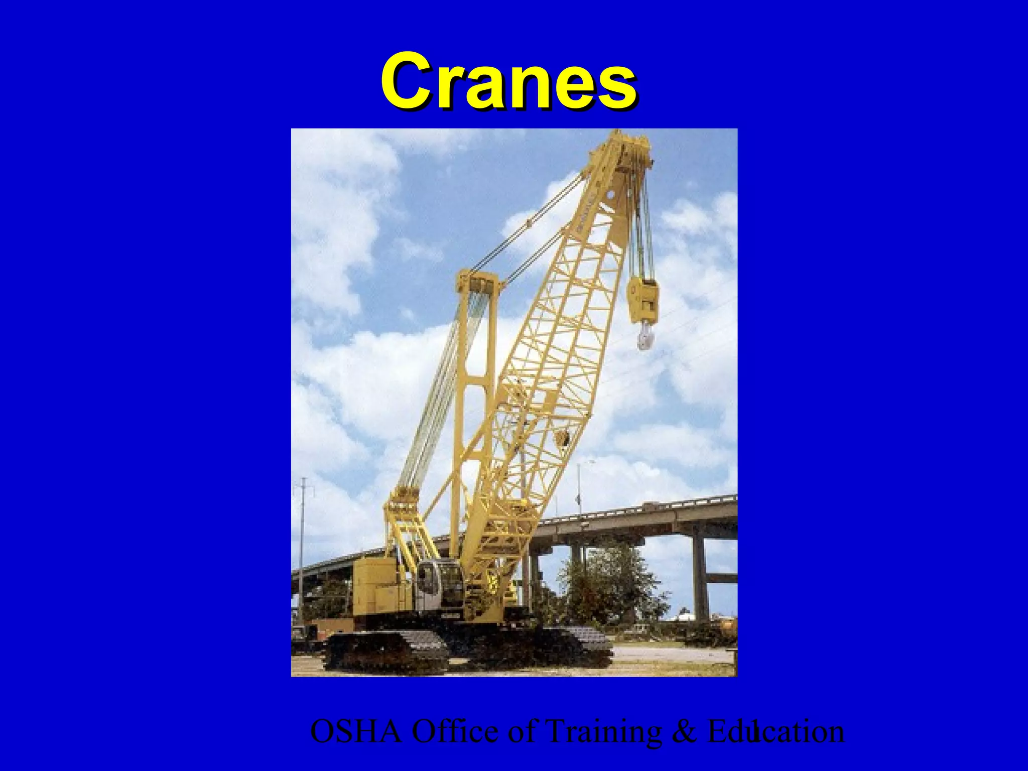 Cranes ppt | PPT