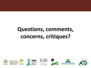 Understanding pathways toward low emissions livestock: Evidence from Kenya and Tanzania