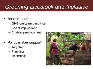 Understanding pathways toward low emissions livestock: Evidence from Kenya and Tanzania