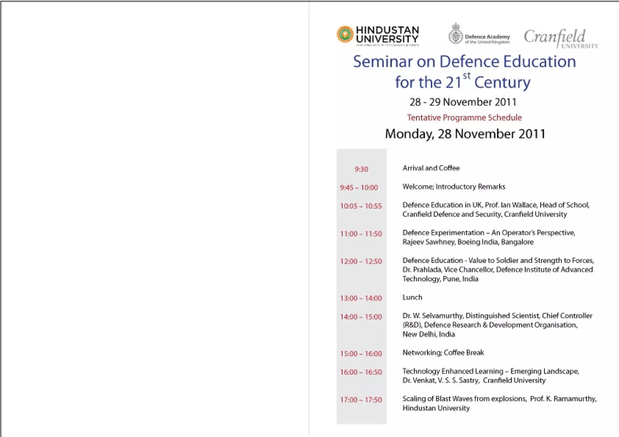 Cranfield Brochure And Programme 31 Oct2011 | PDF