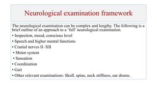 Cranial nerves examination.... | PPT