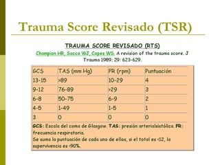 Trauma Score Revisado (TSR) 
