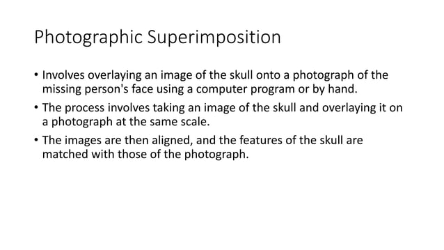 Cranio-Facial-Superimposition in forensic medicine.pptx | Photo Editing ...
