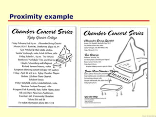 Saul Greenberg
Proximity example
 