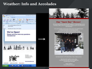 Weather: Info and Accolades




                              41
 