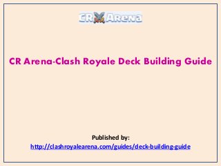 CR Arena-Clash Royale Deck Building Guide
Published by:
http://clashroyalearena.com/guides/deck-building-guide
 