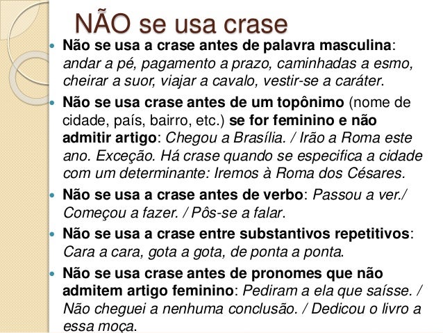 Resultado de imagem para crase