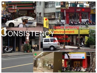 before entering

CONSISTENCY
          environment
          products
          personnel
 