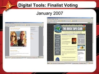 Digital Tools: Finalist Voting January 2007 