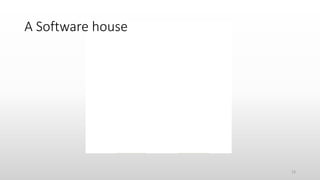 13
A Software house
 