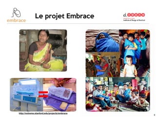Le projet Embrace
http://extreme.stanford.edu/projects/embrace
6
 