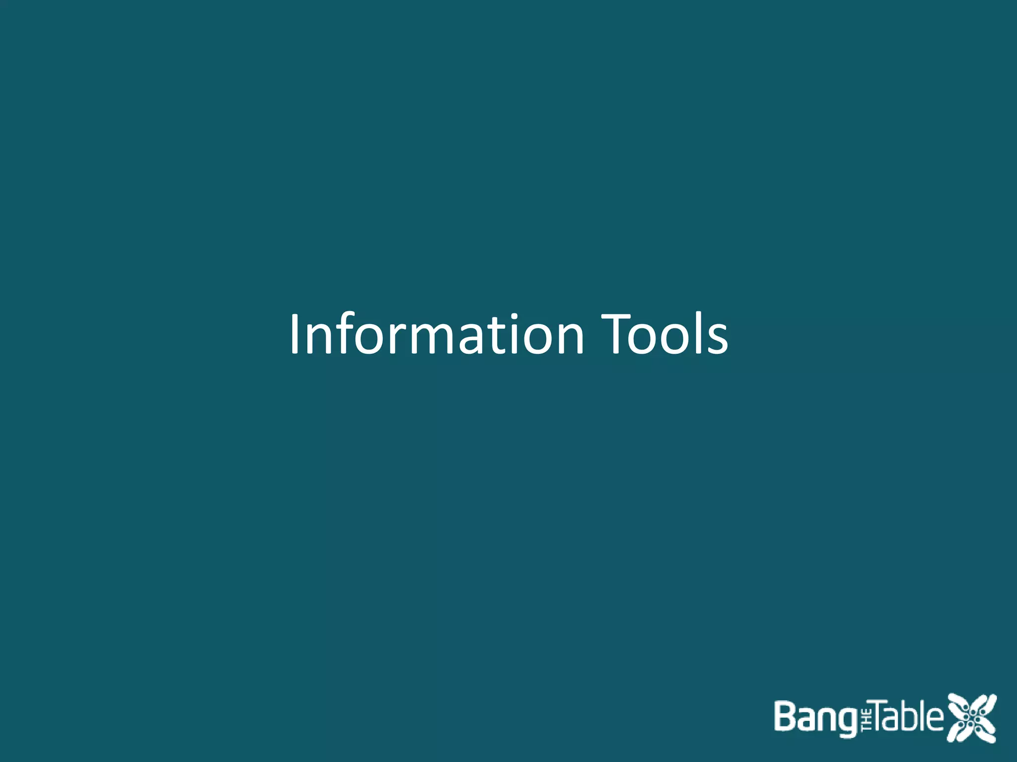 Information Tools