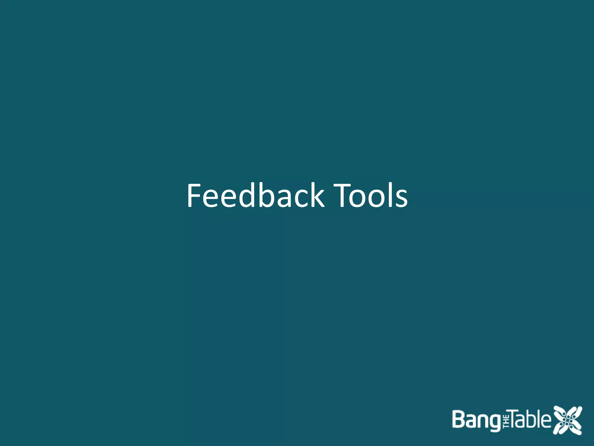 Feedback Tools