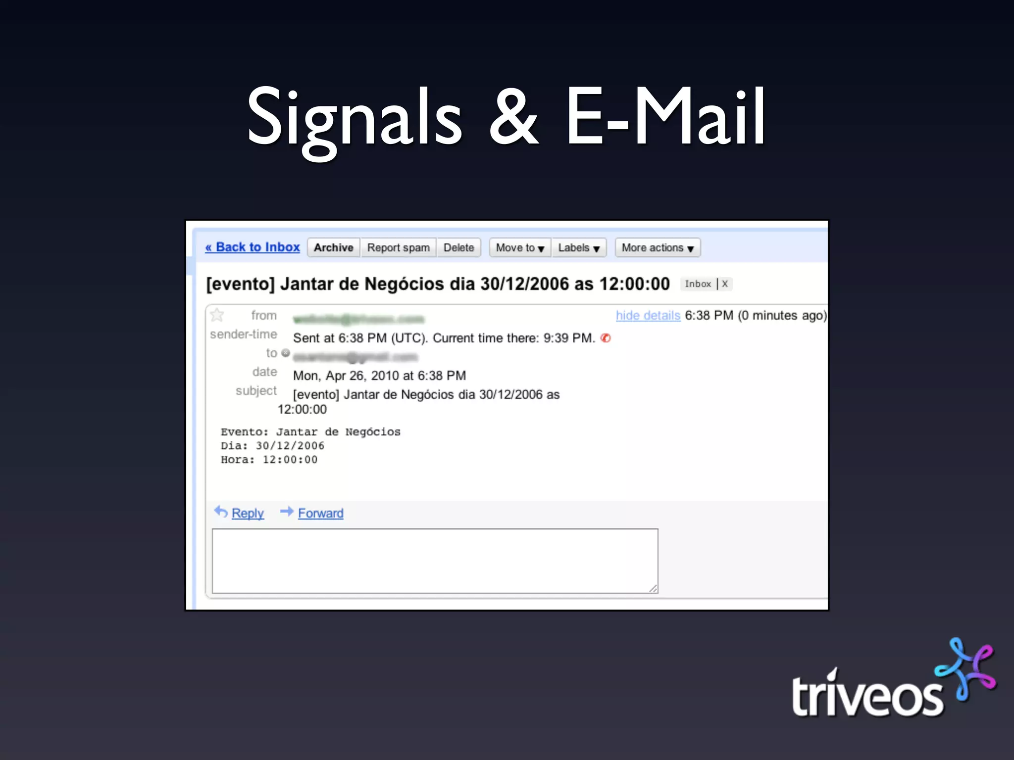 Signals & E-Mail
 