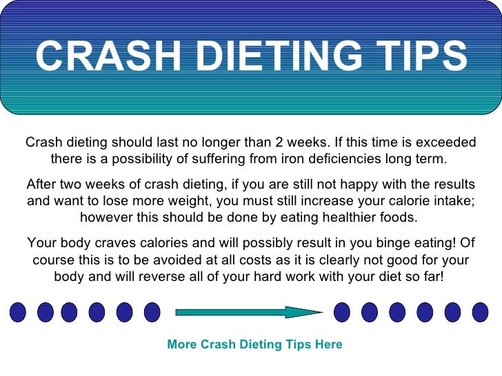 Crash Dieting Tips