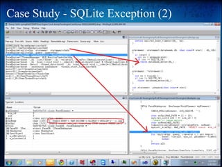 Case Study - SQLite Exception (2)
 