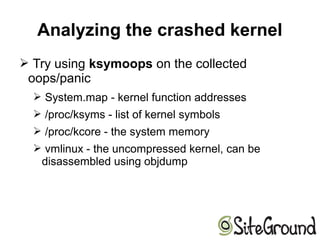 Linux Kernel Crashdump | ODP