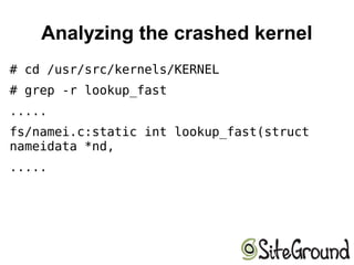 Linux Kernel Crashdump | ODP