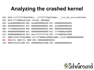 Linux Kernel Crashdump | ODP