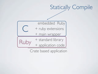 Crate - ruby based standalone executables