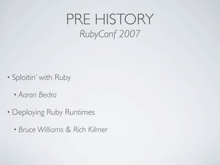 Crate - ruby based standalone executables