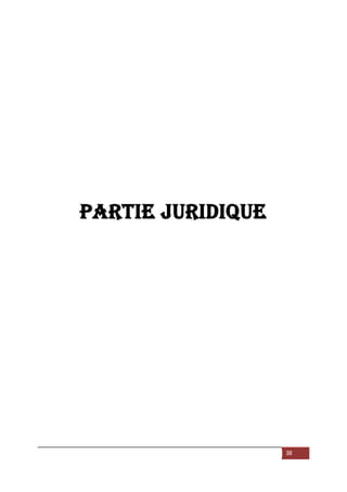 38
Partie juridique
 