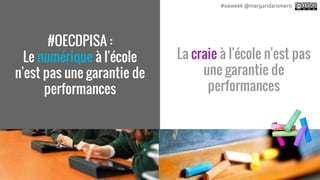 #OECDPISA :
Le numérique à l'école
n'est pas une garantie de
performances
La craie à l'école n'est pas
une garantie de
per...