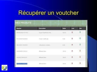 Récupérer un voutcherRécupérer un voutcher
 