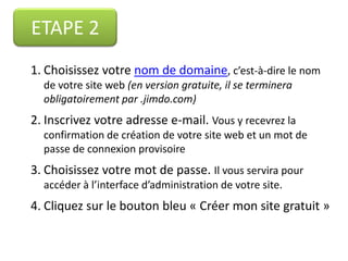 ETAPE	
  1	
  
1.  Rendez	
  vous	
  sur	
  www.bergerac-­‐tourisme-­‐pro.com/demo	
  	
  	
  
2.  Cliquez	
  sur	
  	
  	
  	
  	
  	
  	
  	
  	
  	
  	
  	
  	
  	
  	
  	
  	
  	
  	
  	
  	
  	
  	
  	
  	
  	
  	
  	
  	
  	
  	
  	
  	
  	
  puis	
  	
  
3.  Choisissez	
  votre	
  pack	
  
C’EST	
  PARTI	
   CRÉER	
  VOTRE	
  SITE	
  WEB	
  
 