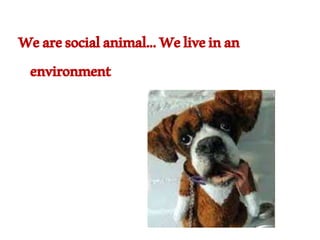 Wearesocialanimal...Weliveinan
environment
 