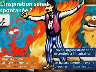 L’inspiration serait
spontanée ?
 