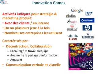 Buy a feature
• 12-20 fonctionnalités
avec bénéfices & coûts
• 5 à 8 joueurs avec
budget limité
• Les fonctionnalités
achetées représentent
leurs priorités
€
€
€
€
 