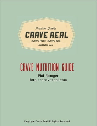 1
Crave Nutrition Guide http://cravereal.com
 