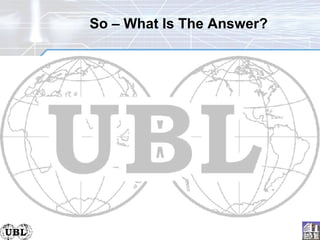 So – What Is The Answer? 