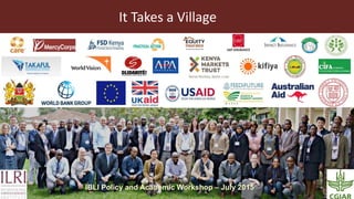 The role of mobile technologies in promoting sustainable delivery of livestock insurance in the East African Drylands: Toward Sustainable Index-Based Livestock Insurance (IBLI) for Pastoralists
