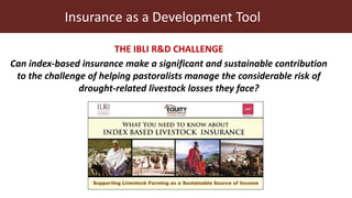 The role of mobile technologies in promoting sustainable delivery of livestock insurance in the East African Drylands: Toward Sustainable Index-Based Livestock Insurance (IBLI) for Pastoralists