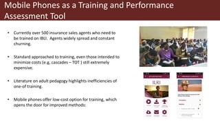 The role of mobile technologies in promoting sustainable delivery of livestock insurance in the East African Drylands: Toward Sustainable Index-Based Livestock Insurance (IBLI) for Pastoralists