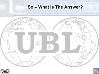 So – What Is The Answer? 