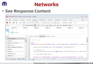 Networks
• See Response Content
30
 