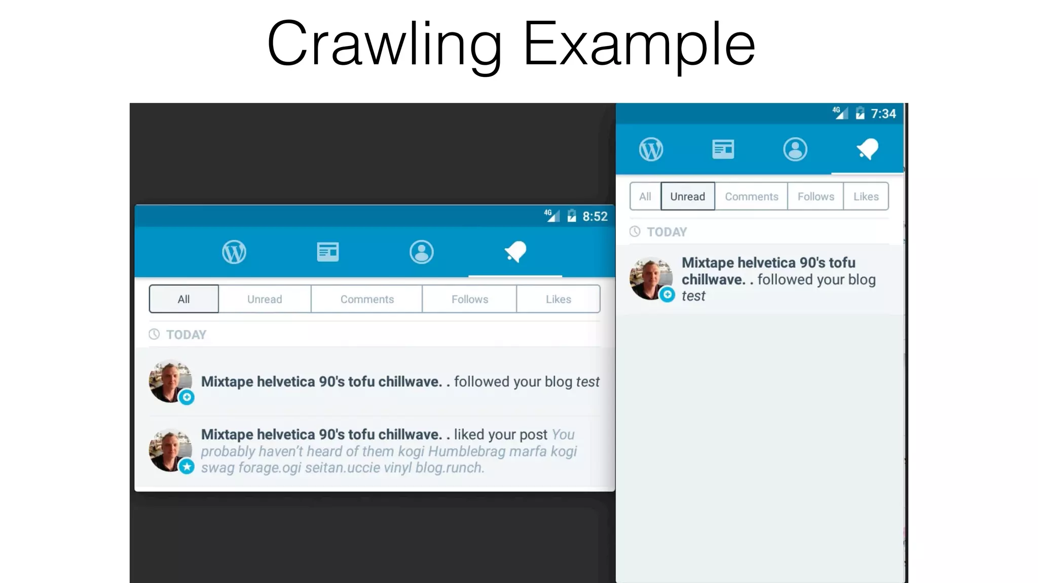 Crawling Example
 