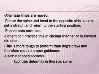 crawling exercises in physiotherapy..... | PPTX