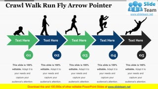 Crawl Walk Run Fly Arrow Pointer | PPT