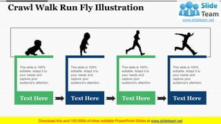 Crawl Walk Run Fly Arrow Pointer | PPT