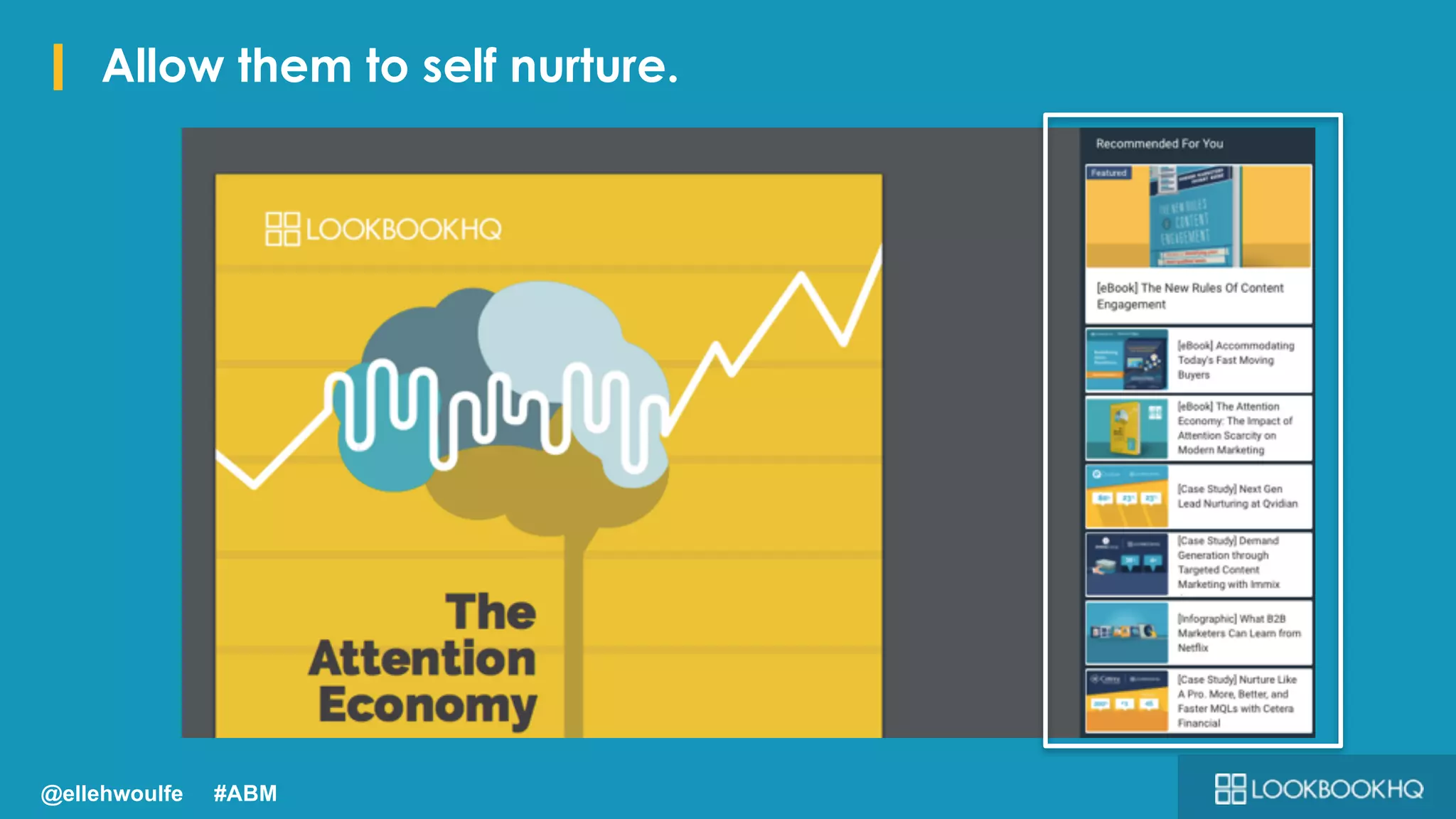 I Allow them to self nurture.
@ellehwoulfe #ABM
 