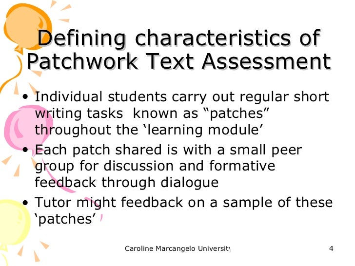 Patchwork essay picture