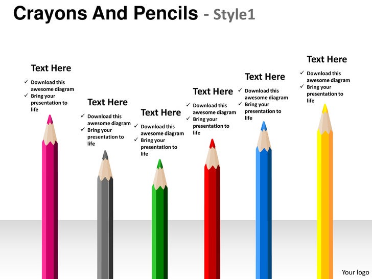 crayons and pencils style 1 powerpoint presentation templates crayons and pencils style 1 powerpoint presentation templates, Presentation templates