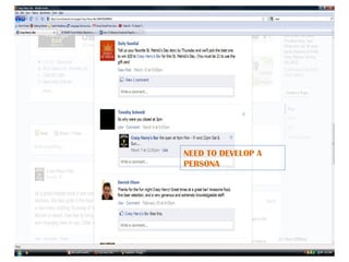 NEED TO DEVELOP A
PERSONA
 